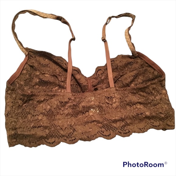 Cosabella Never Say Never Sweetie soft brown lace bralette - Picture 5 of 8